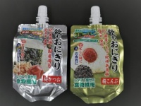 飲むおにぎり（左が梅かつお、右が梅こんぶ）