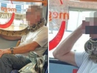 生きたマスク？巨大ヘビをマスクの代わり顔に巻いたバスの乗客が目撃される（イギリス）