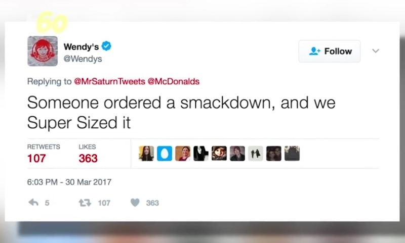 米ウェンディーズのマクドナルドに対する挑発的なツイートが話題に