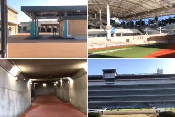 こんなところを通っています（画像は阪神競馬場公式ツイッターの投稿よりキャプチャ）