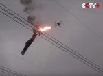 中国で“火炎放射器付き”のドローンが登場！　その用途はゴミ除去用