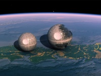 デススターってこんなに小さかったの！？スターウォーズの世界を地球上の現実世界に持ち込んでみた面白比較映像