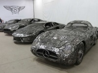 ボディまるごとスクラップ部品。スチームパンクの香り漂う歯車感満載のスーパーカー4台