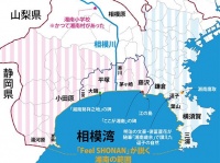 神奈川県の地図（編集部作成）