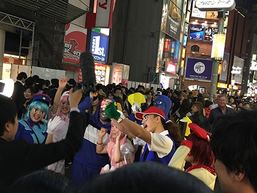 日テレに取材を受けてる