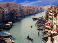 新型コロナウイルスで活動が制限されたイタリア、ベネチア運河でイルカの姿が発見される