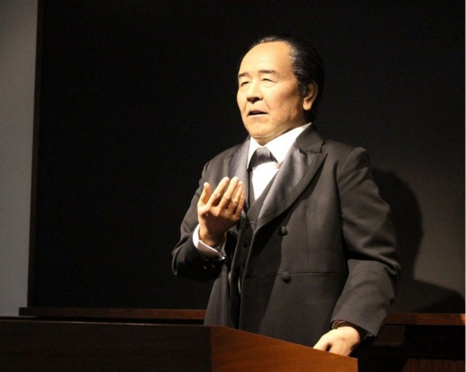 渋沢記念館にある渋沢栄一アンドロイド(画像提供 深谷市)