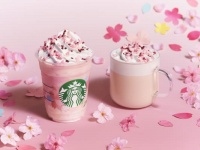 スタバ、日本限定「さくら ミルクプリン フラペチーノ」「さくら ミルク ラテ」が登場