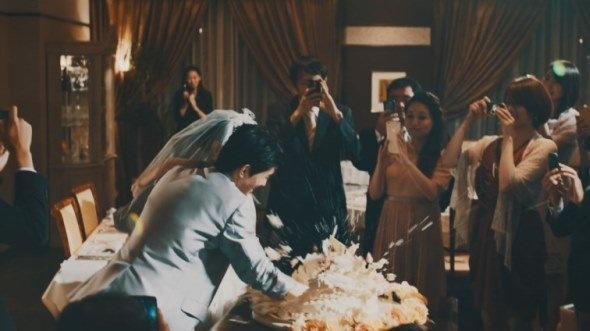 PR動画「もしものハナシ」結婚式の場面（関市プレスリリースより）