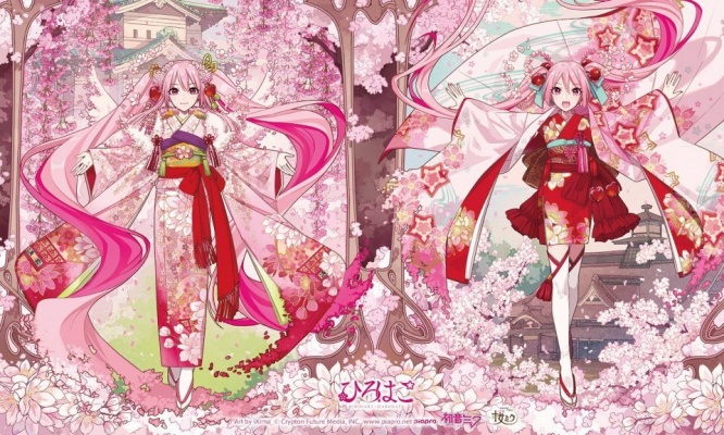 春爛漫の「桜ミク」が和装と歌でおもてなし! 弘前・函館の観光キャンペーンでミクとお花見してみない?