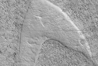 NASAの研究者、火星にスタートレックのロゴを発見！