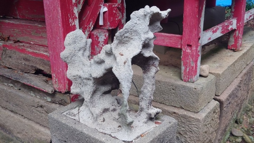 大分・国東半島の〝風化しすぎてる狛犬〟に11万人驚がく　「何年かかったんだろう」「ちょっとしんみり」