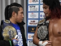 GHCジュニア王者AMAKUSAから対戦表明されたIWGPジュニア王者の高橋ヒロム