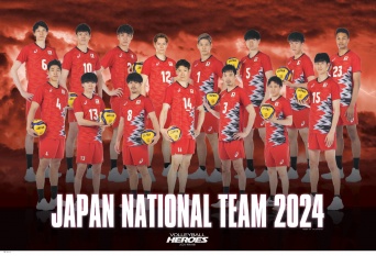 『VOLLEYBALL HEROES2024』　バレーボール男子日本代表ファンBOOK・本日発売！　付録は特大ポスター！！