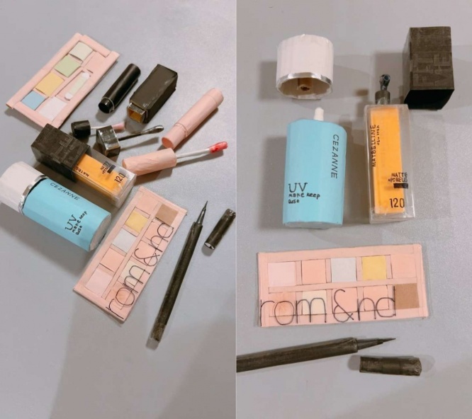 ダンボールコスメ！　ん？　ダンボール...？（画像はhirotaaaannさんの投稿より）