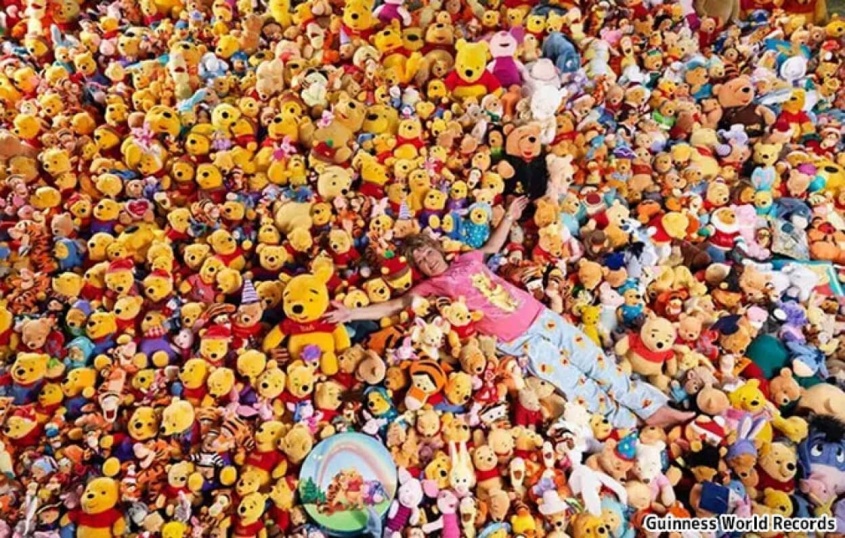くまのプーさんが好きすぎる女性、23,632点のグッズを集め世界ギネス記録を自分で更新