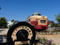 「土居原ボンネット広場」に展示されている、ボンネット型車両「クハ489-501」（「クハ489-501 ボンネット型特急電車」フェイスブック