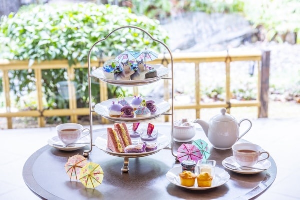 【東京プリンスホテル】“ちょこん”と座るリスがかわいい! 窓辺で楽しむ華やかな「あじさいアフタヌーンティー」開催
