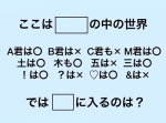 【ひらめき力クイズ】ここは◯◯の中の世界？◯◯に入るものとは！