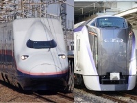 この2本の列車にピンとくる音楽ファンは？（画像はWikimedia Commonsより）