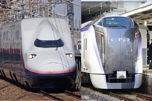 この2本の列車にピンとくる音楽ファンは？（画像はWikimedia Commonsより）