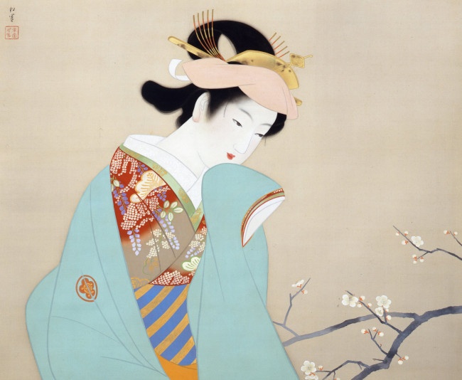 上村松園「春芳」（1940）