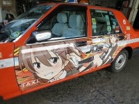ドア部分にキャラクターのラッピング