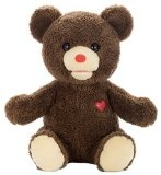 ヒミツのクマちゃん チョコブラウン ぬいぐるみ 座高23cm