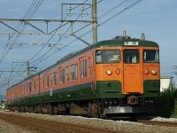 上越線を走る115系（Sui-setzさん撮影、Wikimedia Commonsより