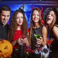 Yong people making sinister faces