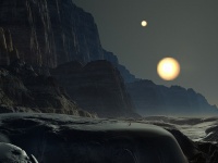 太陽を3つ持つ太陽外惑星が発見。その空には不吉な赤い目が浮かぶ