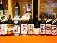 芋焼酎の新酒がずらり