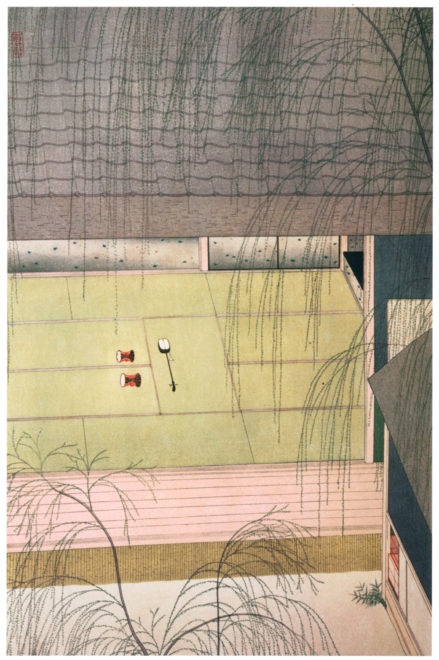 青柳 画：小村雪岱[版画芸術 146号より] 出典：600dpiパブリックドメイン美術館