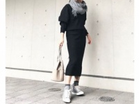 らくちんコーデは、体のラインを強調するのが鉄則　＃東京365日コーデ