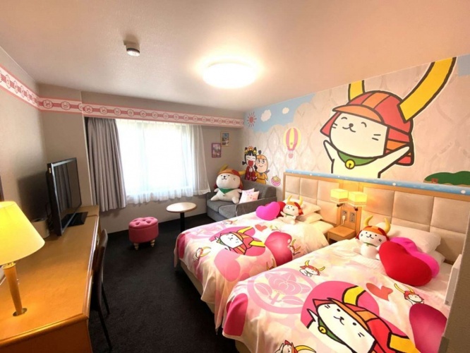 ひこにゃんルーム（ホテルサンルート彦根のウェブサイトより）