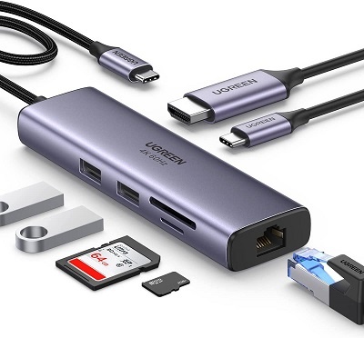 UGREEN 7-IN-1 USB Cハブ 4K@60Hz