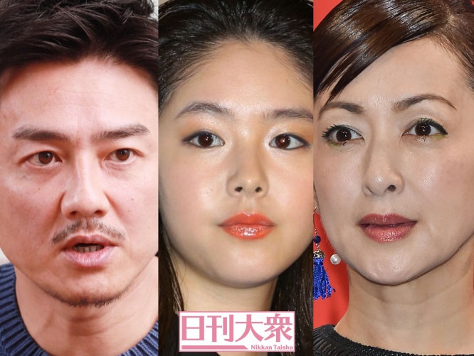 （左から）原田龍二、唐田えりか、斉藤由貴