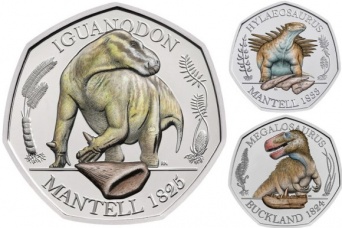 恐竜のコインだと！英国王立造幣局が50ペンス硬貨を3種の恐竜でデザイン