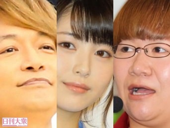 香取慎吾（新しい地図）、浜辺美波、近藤春菜（ハリセンボン）