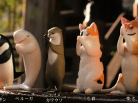 困った時の神頼み。動物たちと一緒に祈ることで祈願達成するかも！合掌する5種の動物フィギュアのカプセルトイ