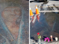 これは奇跡か？13年前にチョークで描かれた聖母マリアが消えることなく残されていた。今年なってようやく発見（メキシコ）
