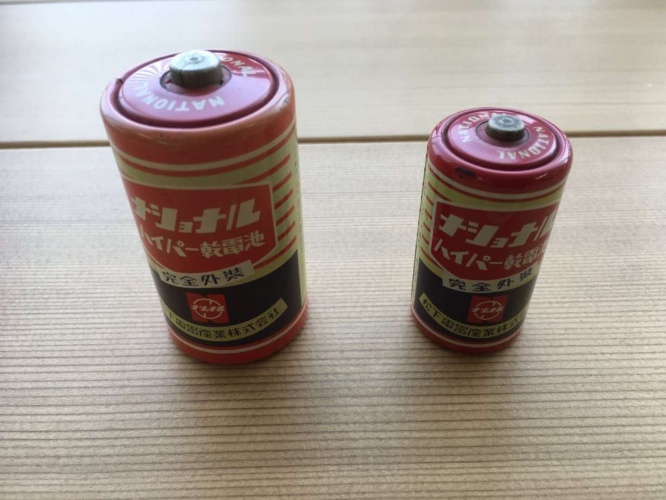 60年以上前に発売された乾電池（画像はパナソニック広報提供）