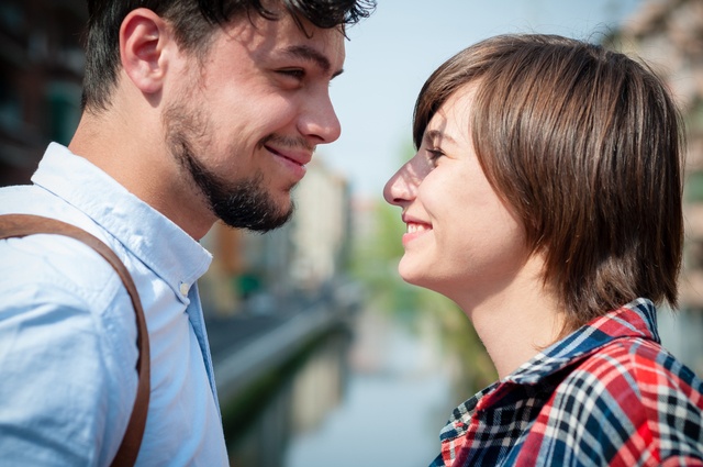 young hipster lovers