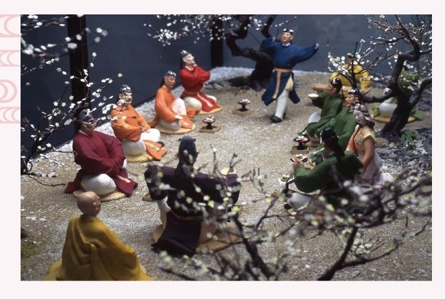 「梅花の宴」を人形で再現（大宰府展示館サイトより）