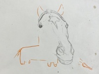どうしてこうなった？　部室に残された〝竜頭蛇尾〟すぎるイラストに8.3万いいね「先行し過ぎてバテたか......」