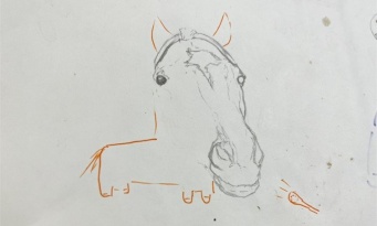 どうしてこうなった？　部室に残された〝竜頭蛇尾〟すぎるイラストに8.3万いいね「先行し過ぎてバテたか......」
