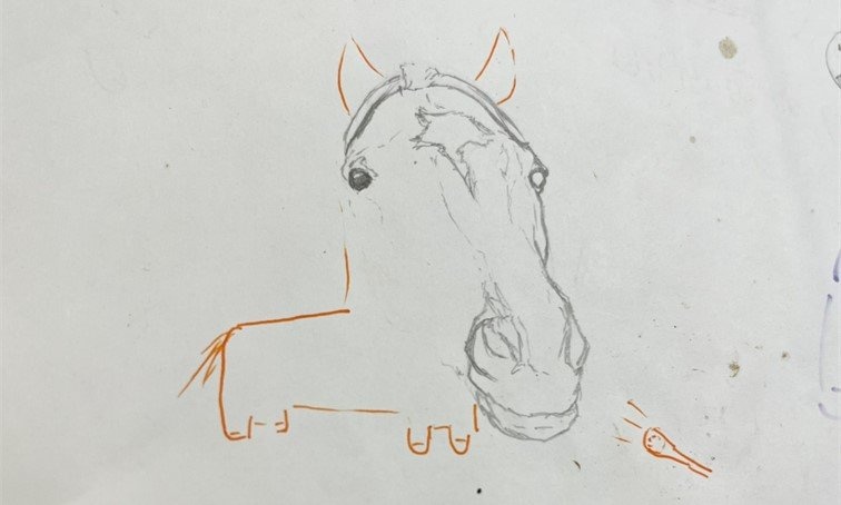 どうしてこうなった？　部室に残された〝竜頭蛇尾〟すぎるイラストに8.3万いいね「先行し過ぎてバテたか......」