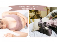 選べるホールド感で快眠をサポート。AMOSTYLE、「ナイトブラ＆ルームウェア」発売