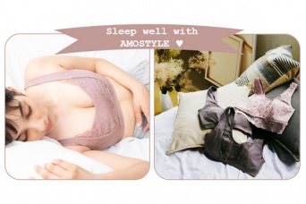 選べるホールド感で快眠をサポート。AMOSTYLE、「ナイトブラ＆ルームウェア」発売