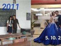 13歳だった女子中学生が27歳男性教師と恋に落ち、20歳になってめでたく結婚（インドネシア）